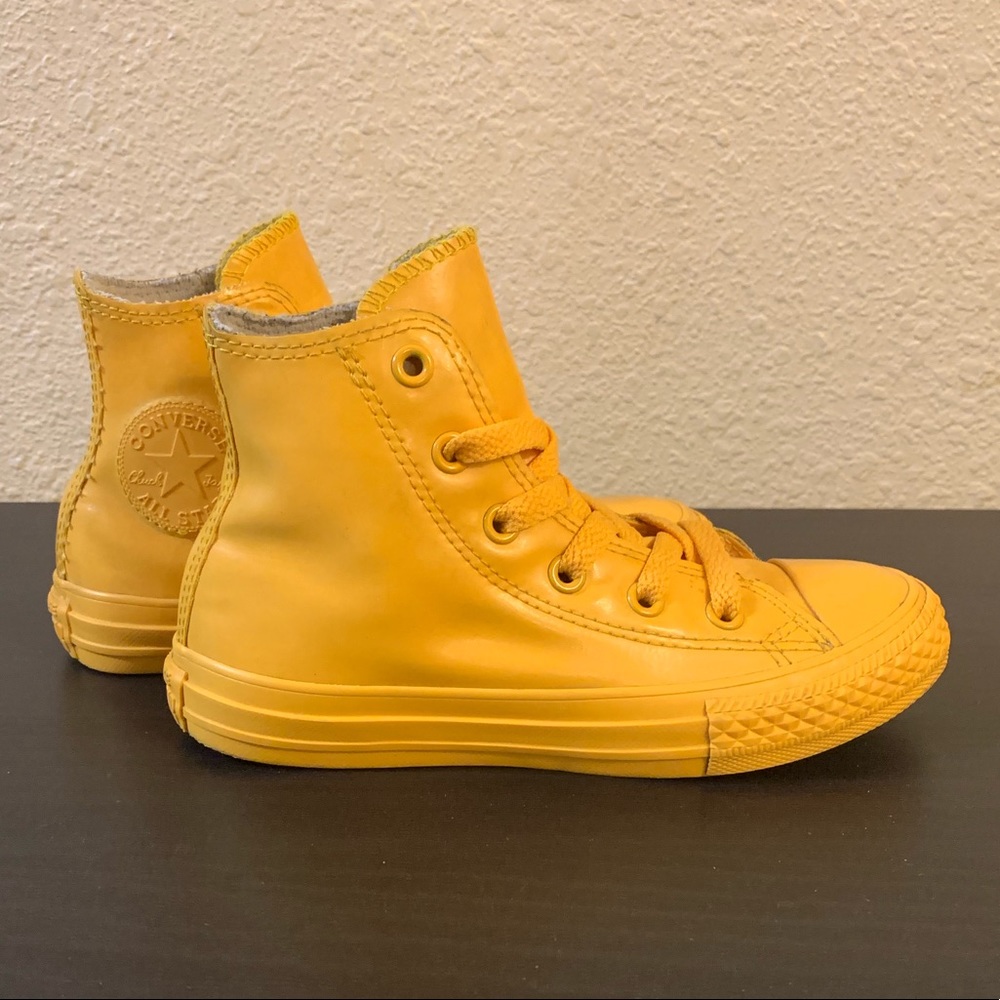 Converse Hi-Top Yellow Sneakers Youth Sz 12